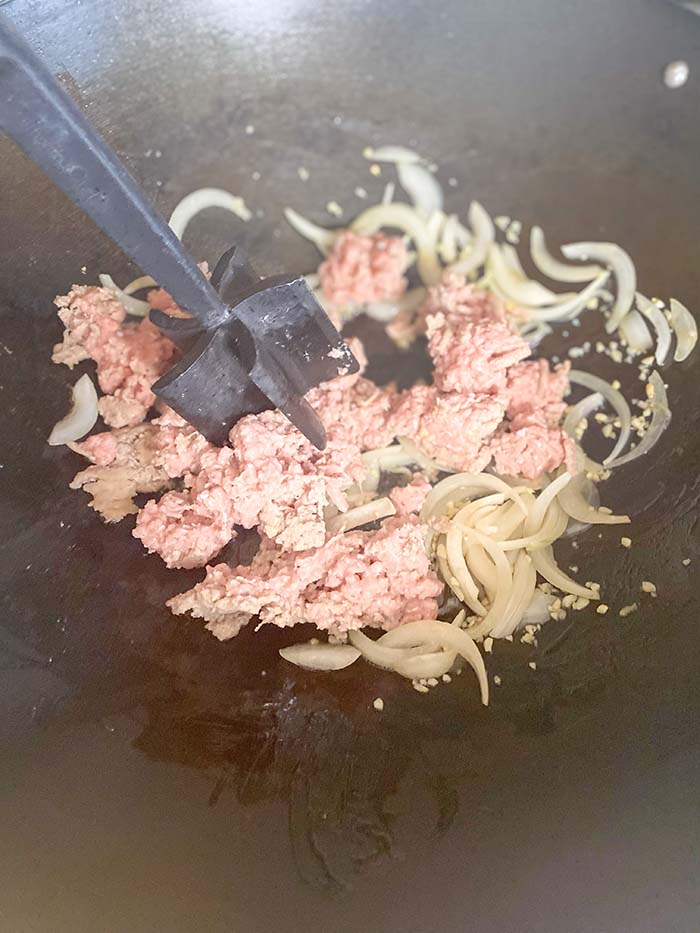 add ground turkey