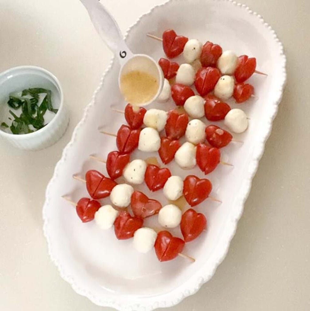 drizzle more Italian dressing over skewers