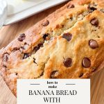 banana bread with chocolate chips pin