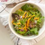 best ever side salad with fork