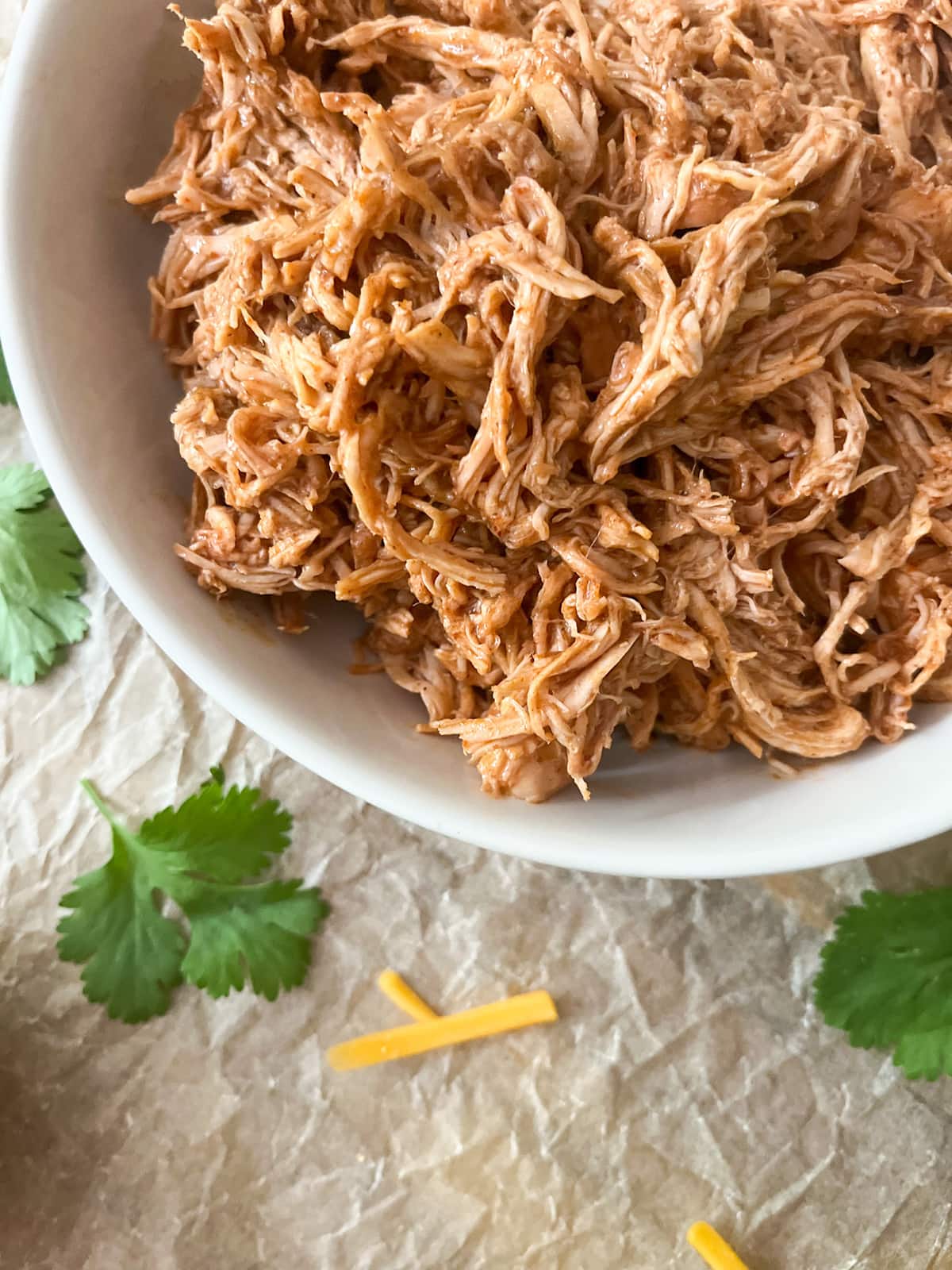 3 Ingredient Slow Cooker Mexican Shredded Chicken