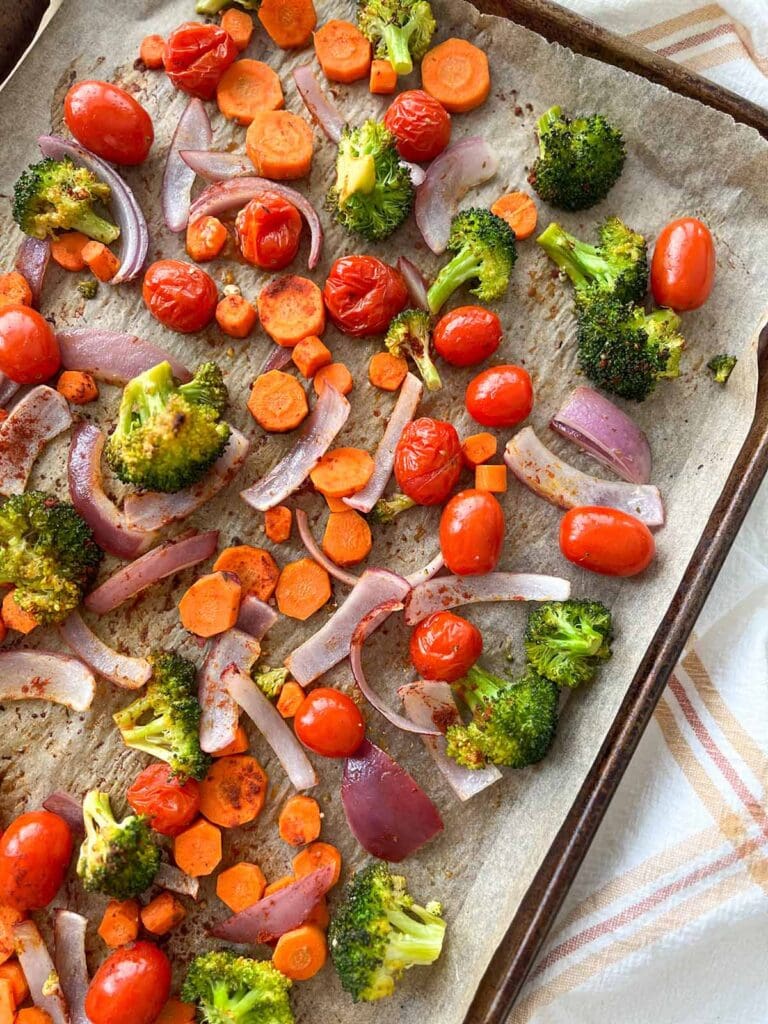 Roasted Vegetables on a Sheet Pan