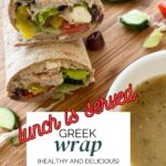Greek Turkey Wrap With Hummus Pin