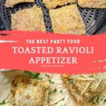 Air Fryer Toasted Ravioli Pinterest pin