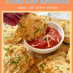 Air Fryer Toasted Ravioli Pinterest pin
