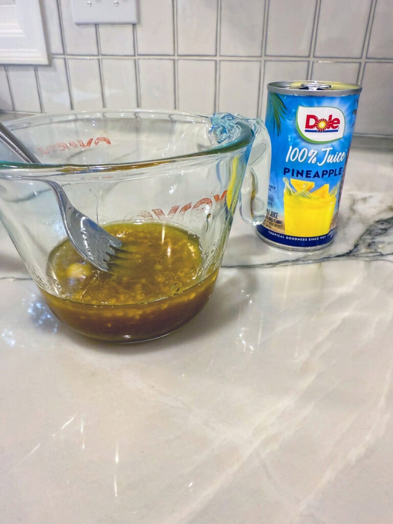 marinade for Sheet Pan Hawaiian Chicken