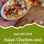 Asian Chicken Wrap Pinterest pin