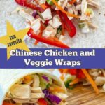 Asian Chicken Wrap Pinterest pin