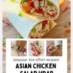 Asian Chicken Wrap Pinterest pin