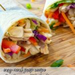 Asian Chicken Wrap Pinterest pin