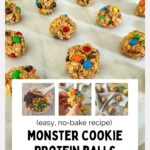 Pinterest Pin for Monster Cookie Protein Balls