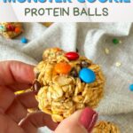 Pinterest Pin for Monster Cookie Protein Balls